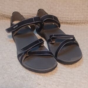 Teva Black Strappy Sport Sandals